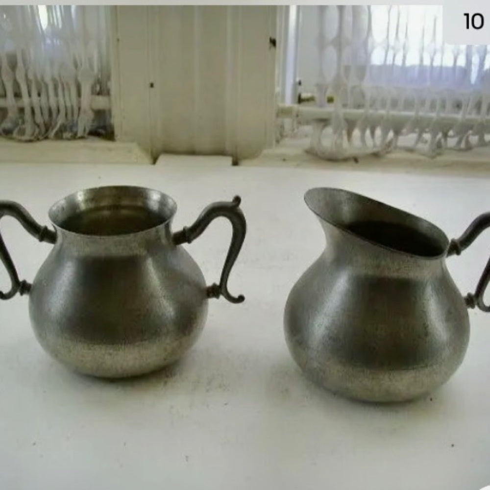 Vintage, Made in Holland, 5-pc Pewter Coffee and Tea Service