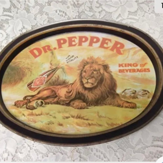 Vintage, Dr. Pepper, The King of Beverages Advertising Serving Tray