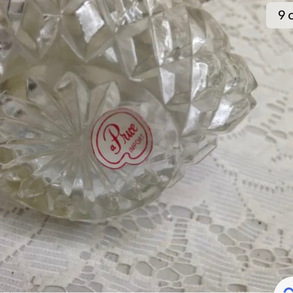 Vintage, A. Price Figural Lion's Head Silver Plated-Crystal Syrup Jug 6.5in x5in