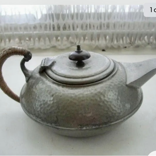Antique, Rare Craftsman Sheffield Pewter Teapot