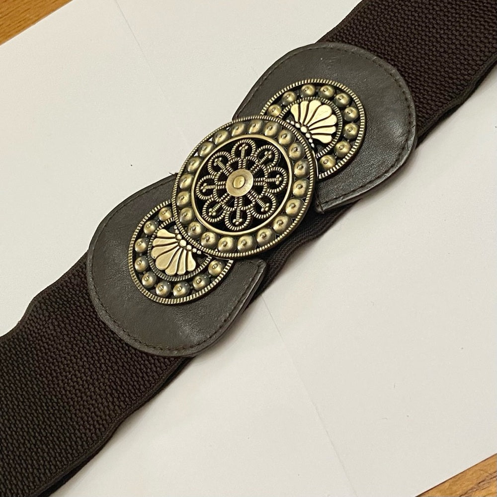 Vintage, Brown Stretchable Belt 38in x 1.5in