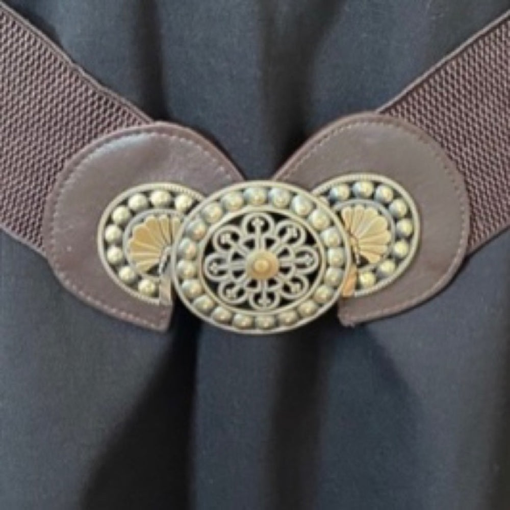 Vintage, Brown Stretchable Belt 38in x 1.5in