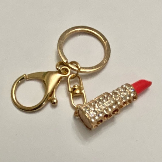 2-Way, Lipstick Rhinestone Handbag Charm-KeyChain