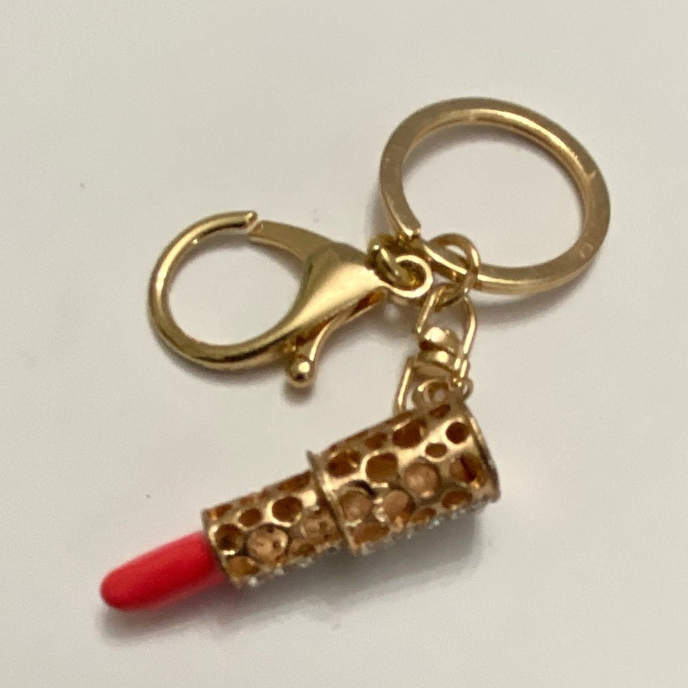 2-Way, Lipstick Rhinestone Handbag Charm-KeyChain
