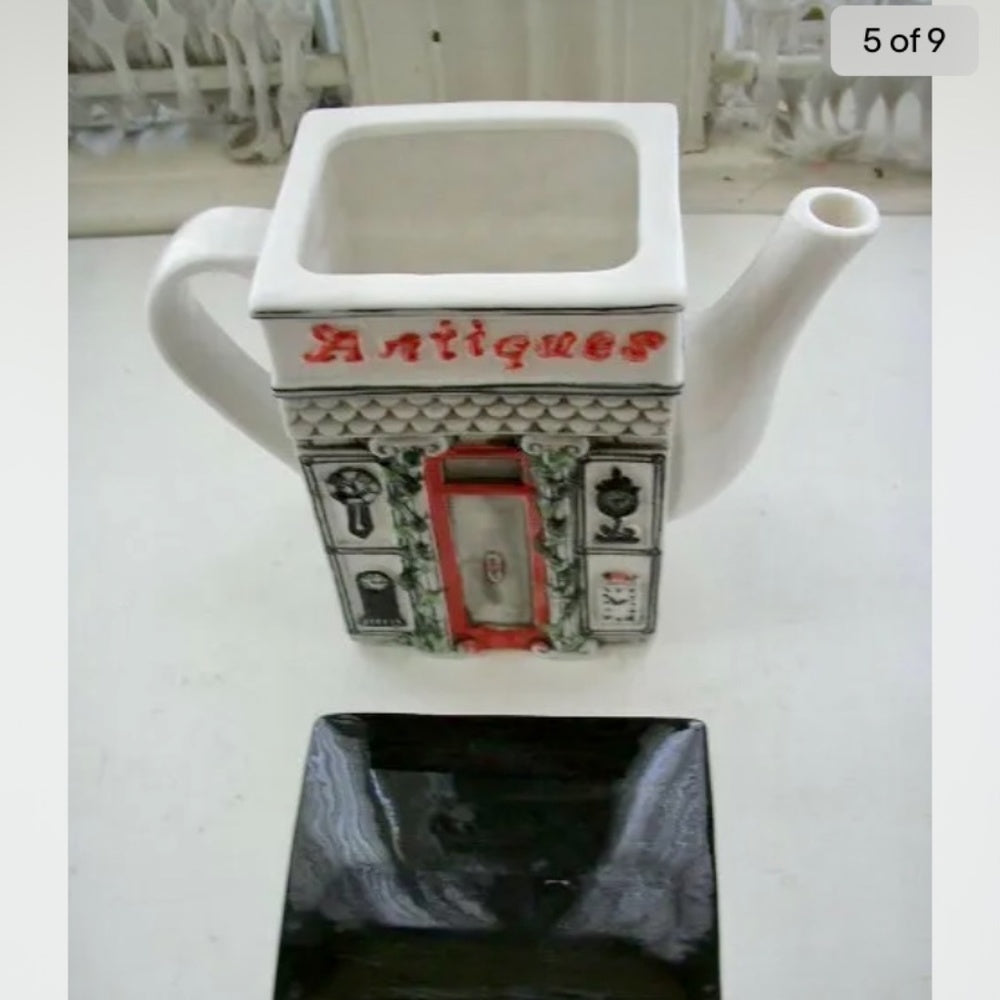 Beautiful, Antique Shop Figural Teapot