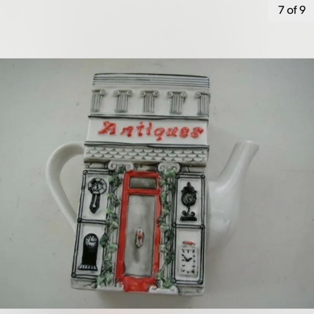 Beautiful, Antique Shop Figural Teapot
