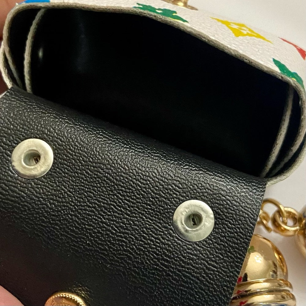 3-Way Multi-color, Coin Purse, Handbag Charm, Key Chain