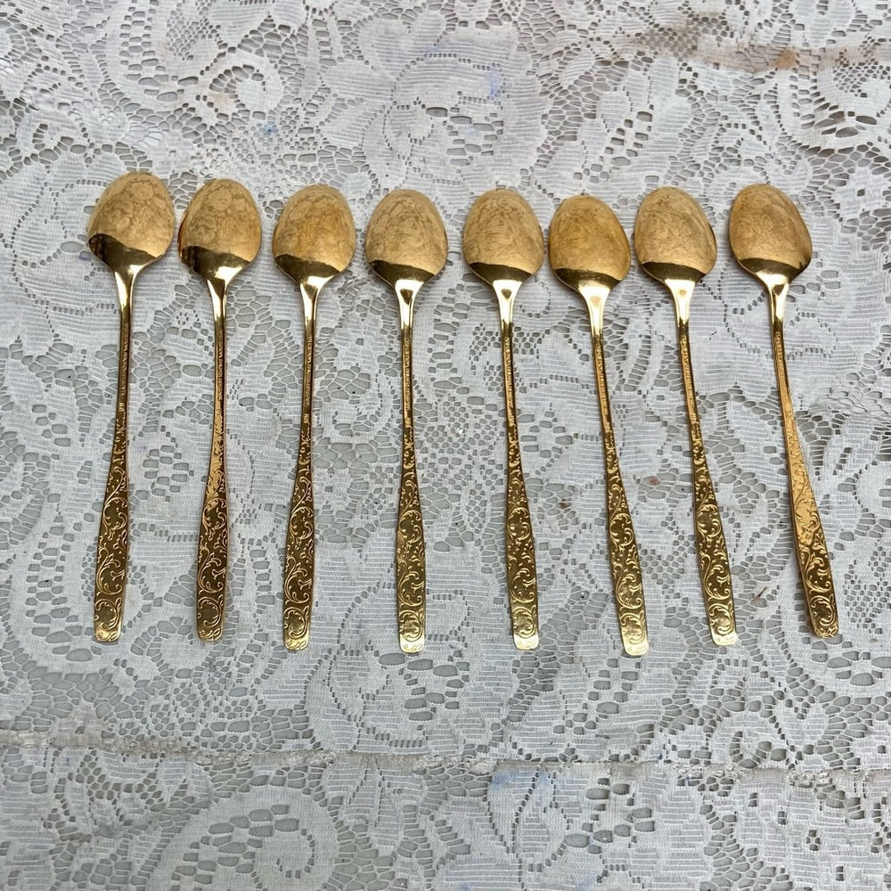 Vintage, 39-pc American, Golden Heritage Flatware for 8 with Hostess Set and Box