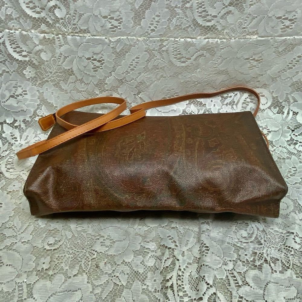 Vintage, Etro, Italy, Burgundy Paisley Pouch, Clutch , Crossbody