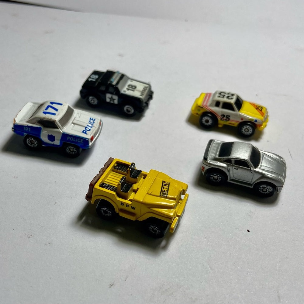 Vintage,  Lot of 5 Miniature 1.25-inch Cars (B)