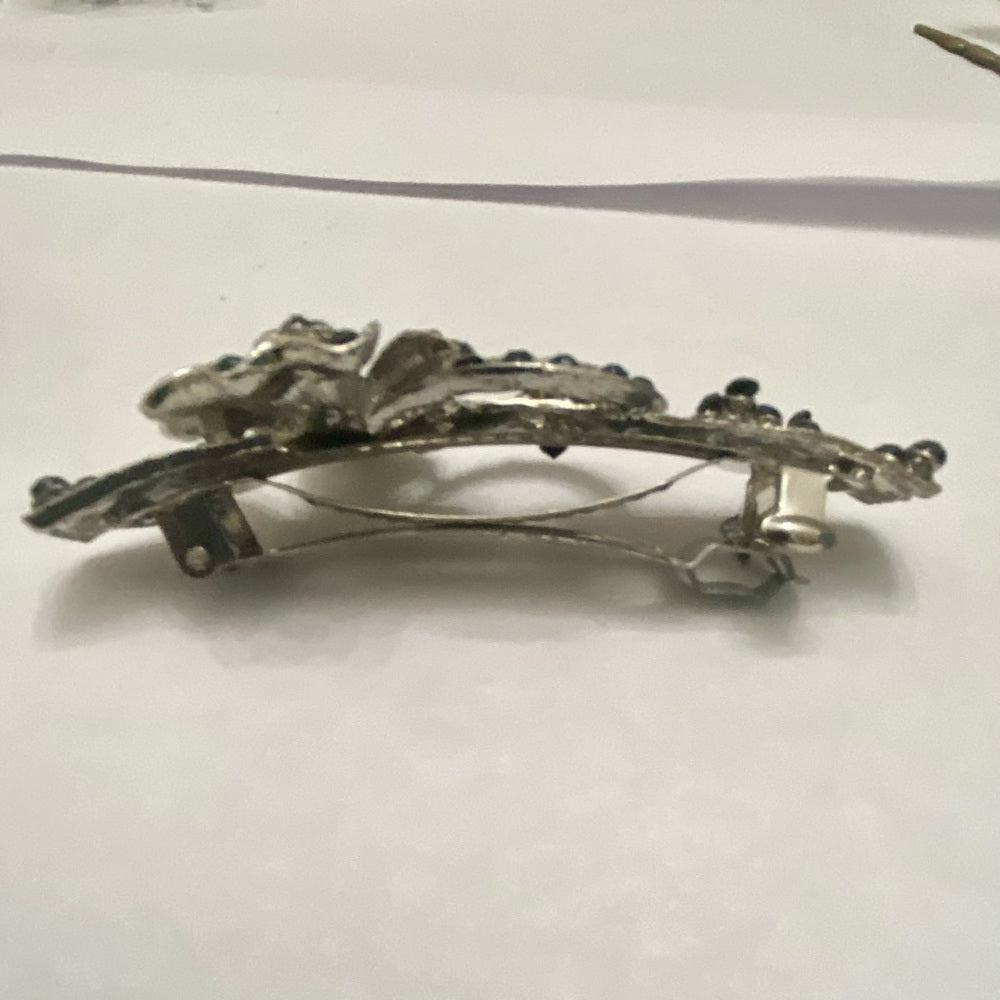 Vintage, Lot of 2 Gold and Silver Pony Tail Clip or Barrettes