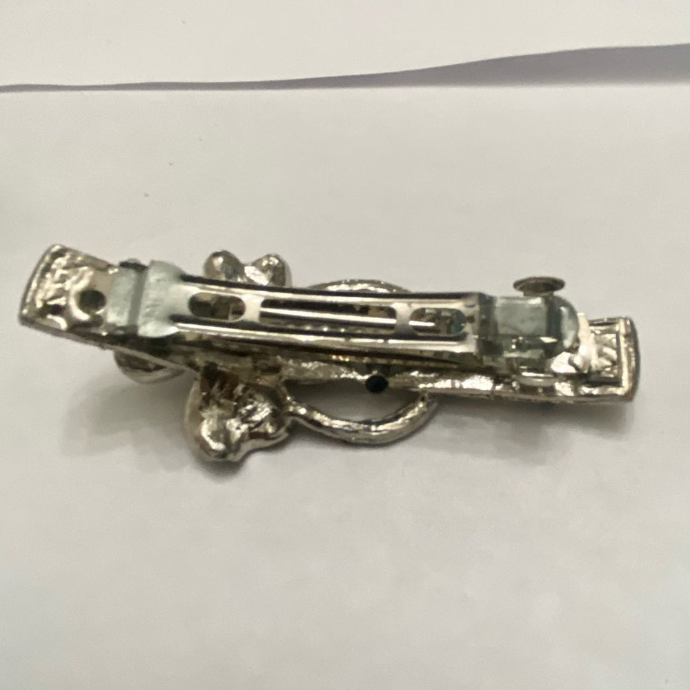 Vintage, Lot of 2 Gold and Silver Pony Tail Clip or Barrettes