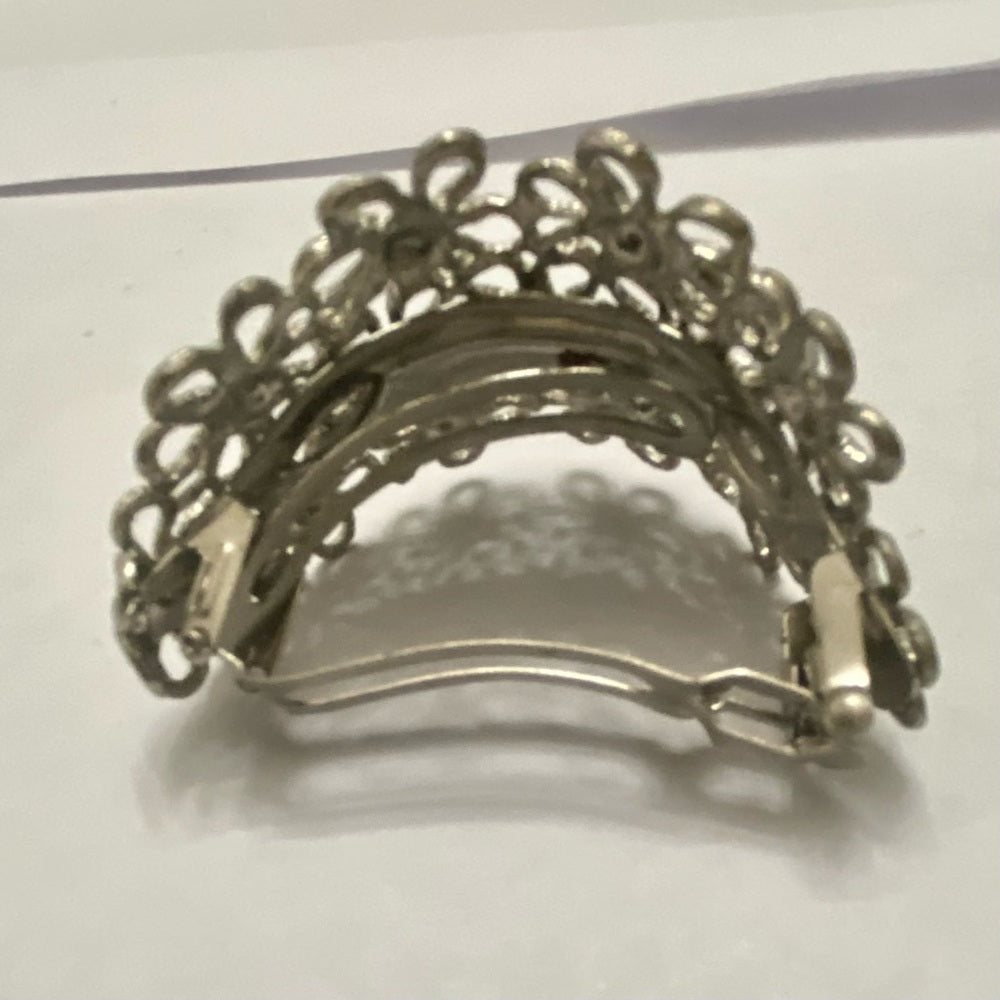 Vintage, Lot of 2 Gold and Silver Pony Tail Clip or Barrettes