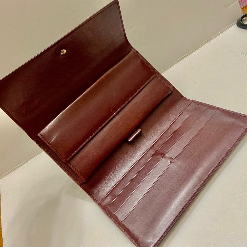 Authentic, Louis Vuitton Brown Vernis Mono long Wallet