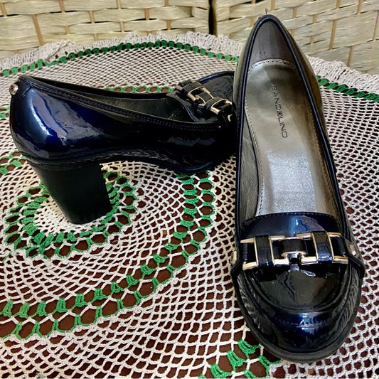 Bandolino Blue Buckle Heel Shoes- Size 7.5