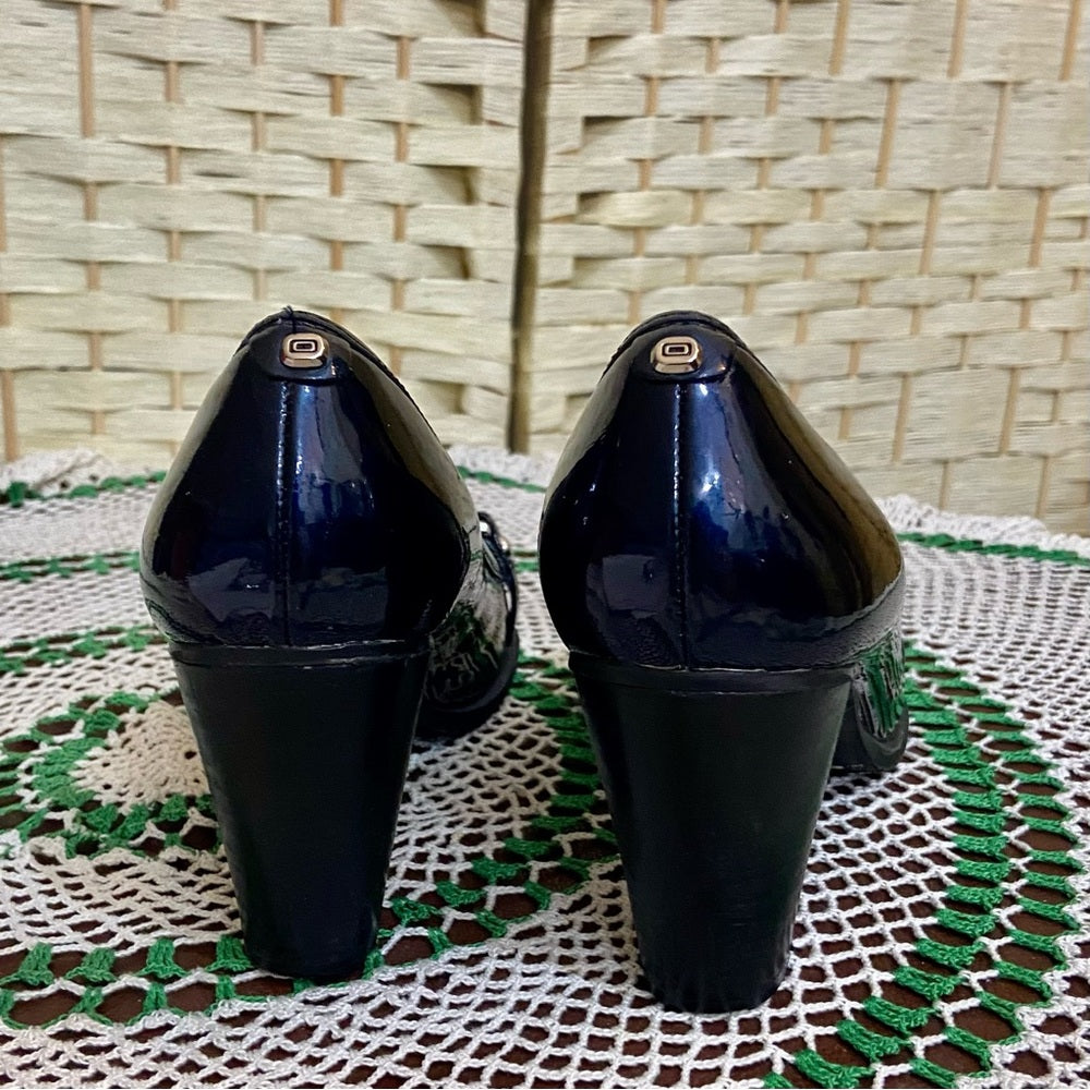 Bandolino Blue Buckle Heel Shoes- Size 7.5