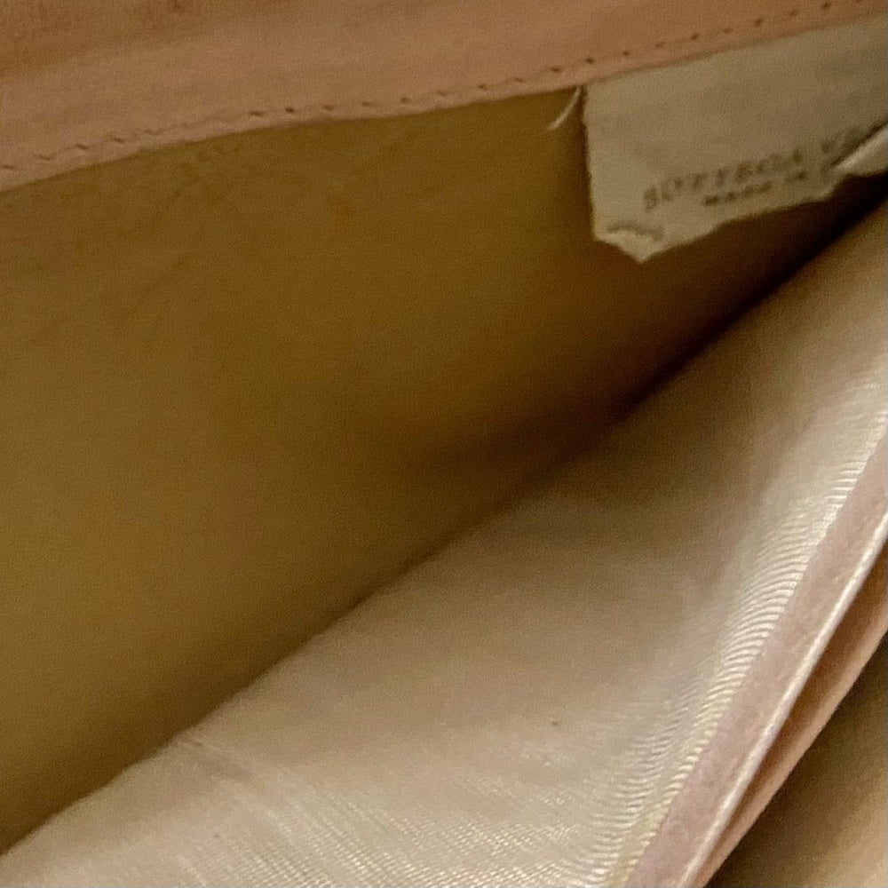 Bottega Veneta Beige Leather Zippy Long Wallet