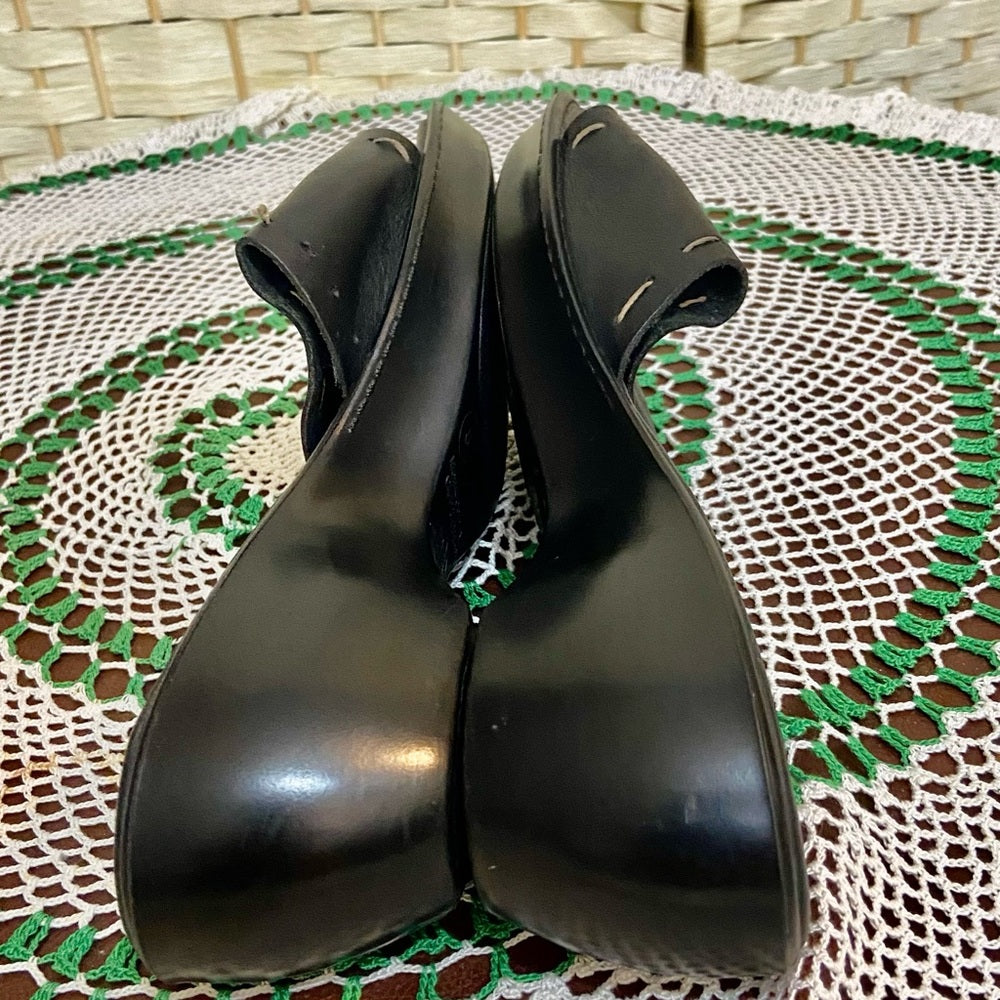 Montego Bay Club Leather Collection Platform Sandal Size 8