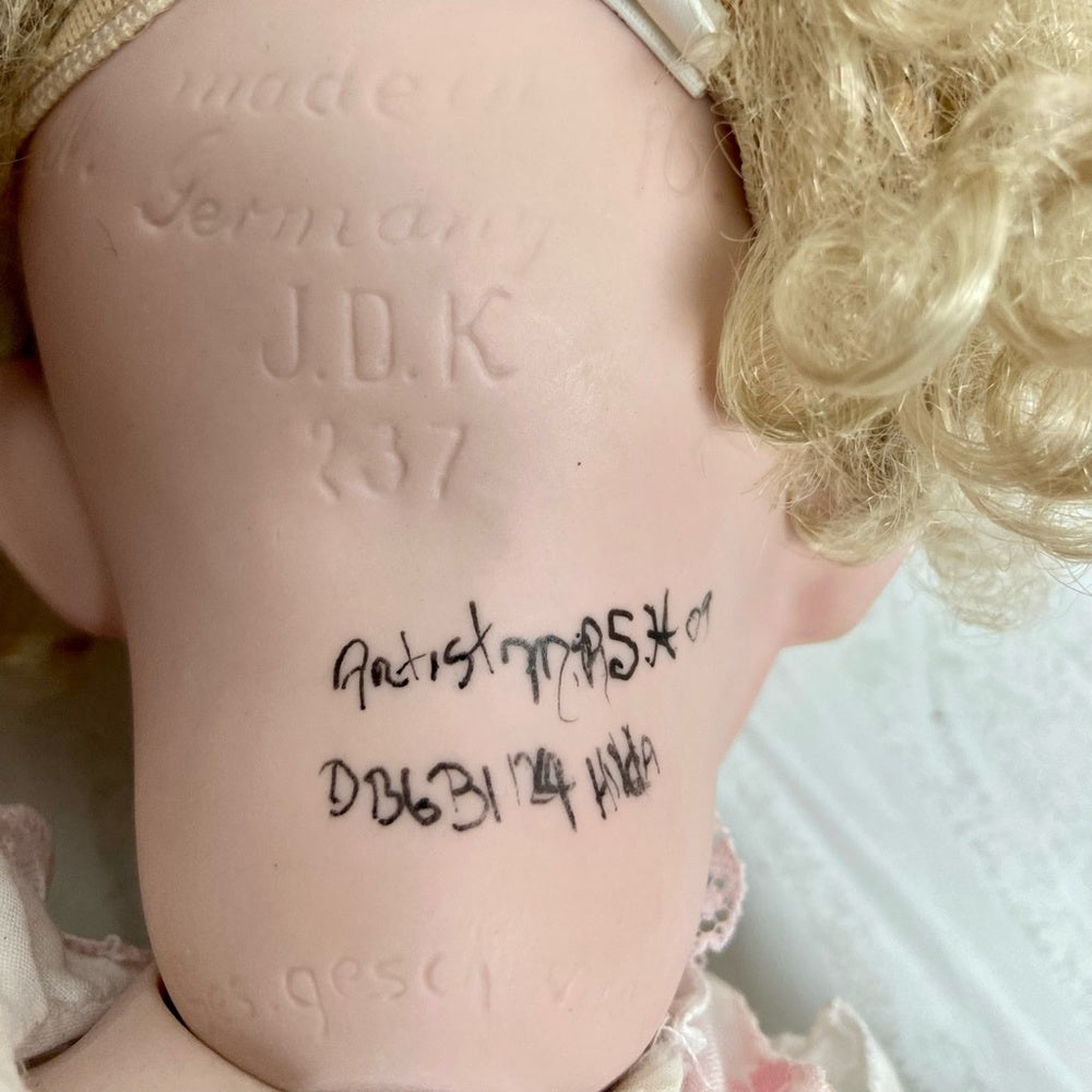 Vintage, JDK, Germany 18in  Kestner Porcelain Baby Doll