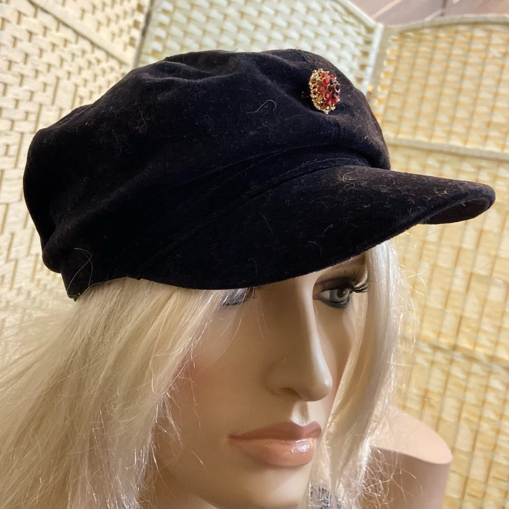 Beautiful, Limited Too Black Velvet Hat- Cap