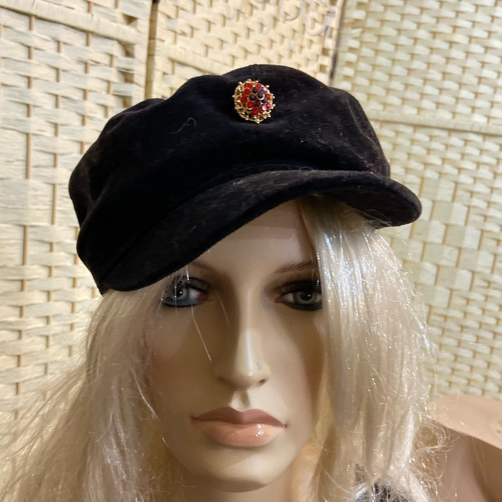 Beautiful, Limited Too Black Velvet Hat- Cap
